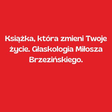 Książka, która zmieni Twoje życie. Głaskologia Miłosza Brzezińskiego.